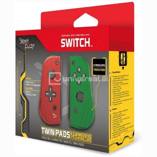 Levë Nintendo Switch Steelplay dyshe (kuqe & Jeshile)