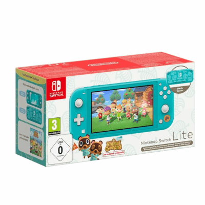 Console Nintendo Switch Lite Turquoise & Animal Crossing New Horizons