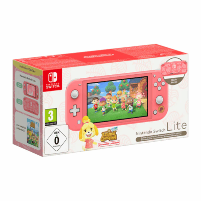 Console Nintendo Switch Lite Coral & Animal Crossing New Horizons